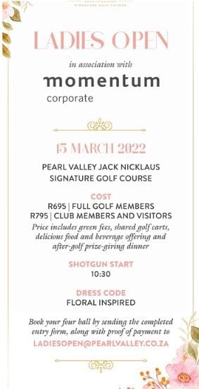 Pearl Valley Ladies Open