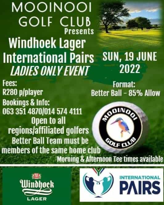 Windhoek Lager International Pairs - June 2022