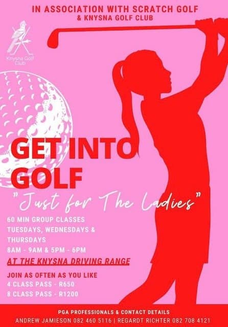 Get Into Golf Ladies Clinic - Knysna Driving Range